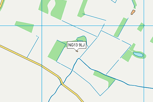 NG13 9LJ map - OS VectorMap District (Ordnance Survey) NG13 9LJ map - OS VectorMap District (Ordnance Survey)