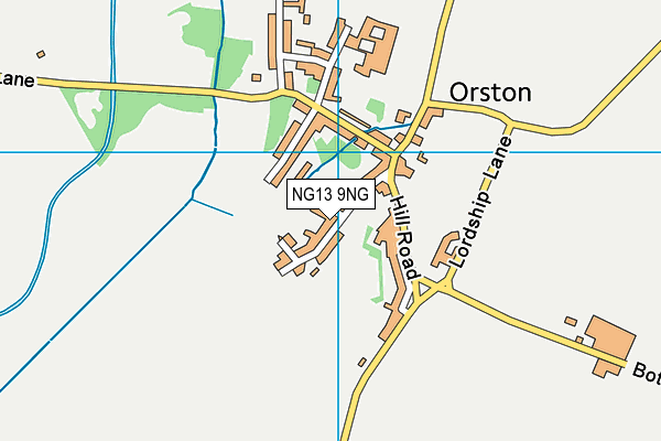 NG13 9NG map - OS VectorMap District (Ordnance Survey) NG13 9NG map - OS VectorMap District (Ordnance Survey)