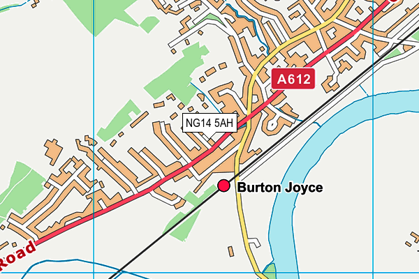 NG14 5AH map - OS VectorMap District (Ordnance Survey) NG14 5AH map - OS VectorMap District (Ordnance Survey)