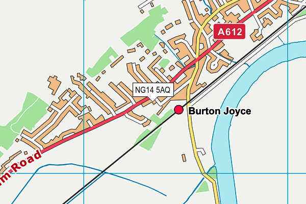 NG14 5AQ map - OS VectorMap District (Ordnance Survey) NG14 5AQ map - OS VectorMap District (Ordnance Survey)