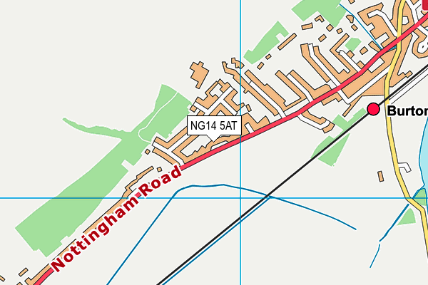 NG14 5AT map - OS VectorMap District (Ordnance Survey) NG14 5AT map - OS VectorMap District (Ordnance Survey)