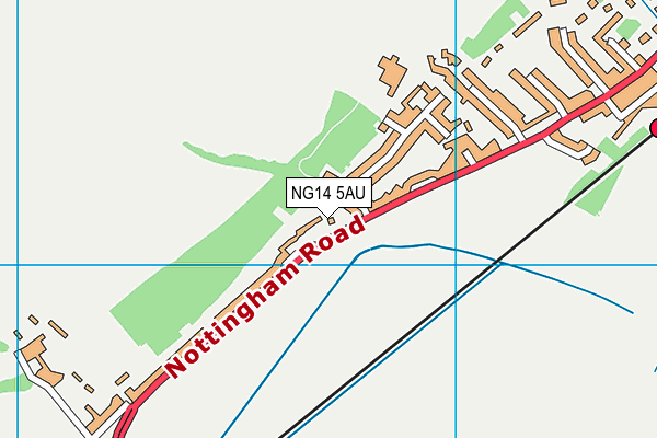 NG14 5AU map - OS VectorMap District (Ordnance Survey) NG14 5AU map - OS VectorMap District (Ordnance Survey)