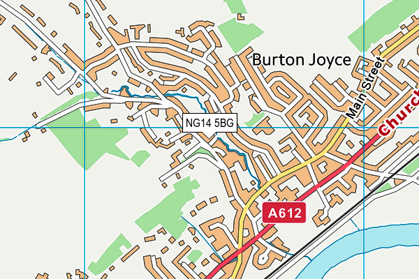 NG14 5BG map - OS VectorMap District (Ordnance Survey) NG14 5BG map - OS VectorMap District (Ordnance Survey)