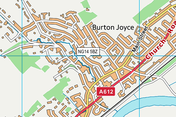 NG14 5BZ map - OS VectorMap District (Ordnance Survey) NG14 5BZ map - OS VectorMap District (Ordnance Survey)