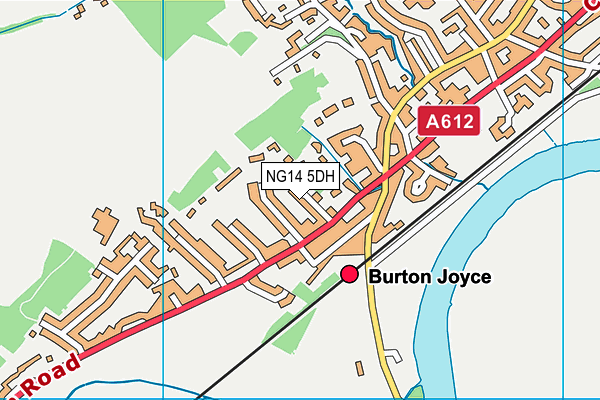 NG14 5DH map - OS VectorMap District (Ordnance Survey) NG14 5DH map - OS VectorMap District (Ordnance Survey)