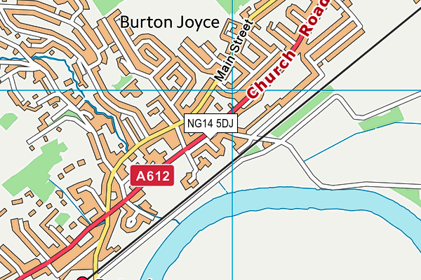NG14 5DJ map - OS VectorMap District (Ordnance Survey) NG14 5DJ map - OS VectorMap District (Ordnance Survey)