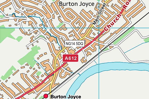 NG14 5DQ map - OS VectorMap District (Ordnance Survey) NG14 5DQ map - OS VectorMap District (Ordnance Survey)