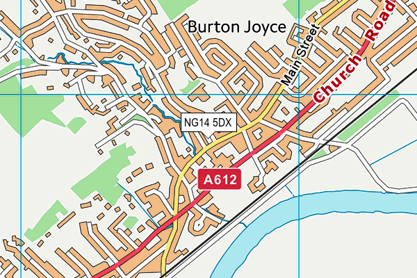 NG14 5DX map - OS VectorMap District (Ordnance Survey) NG14 5DX map - OS VectorMap District (Ordnance Survey)