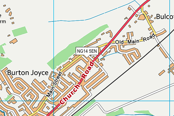 NG14 5EN map - OS VectorMap District (Ordnance Survey) NG14 5EN map - OS VectorMap District (Ordnance Survey)