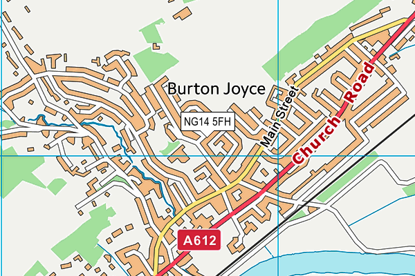 NG14 5FH map - OS VectorMap District (Ordnance Survey) NG14 5FH map - OS VectorMap District (Ordnance Survey)