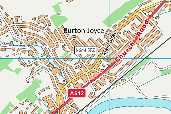 NG14 5FZ map - OS VectorMap District (Ordnance Survey) NG14 5FZ map - OS VectorMap District (Ordnance Survey)