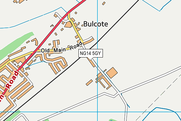 NG14 5GY map - OS VectorMap District (Ordnance Survey) NG14 5GY map - OS VectorMap District (Ordnance Survey)