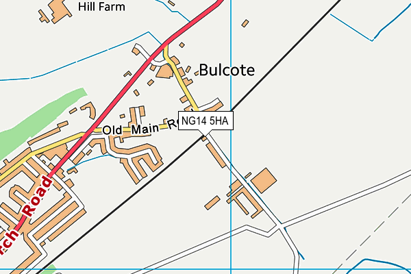 NG14 5HA map - OS VectorMap District (Ordnance Survey) NG14 5HA map - OS VectorMap District (Ordnance Survey)