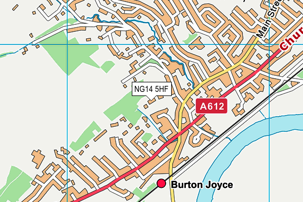 NG14 5HF map - OS VectorMap District (Ordnance Survey) NG14 5HF map - OS VectorMap District (Ordnance Survey)