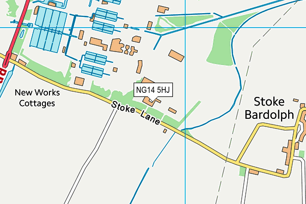 NG14 5HJ map - OS VectorMap District (Ordnance Survey) NG14 5HJ map - OS VectorMap District (Ordnance Survey)