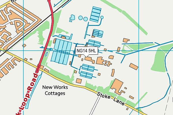 NG14 5HL map - OS VectorMap District (Ordnance Survey) NG14 5HL map - OS VectorMap District (Ordnance Survey)