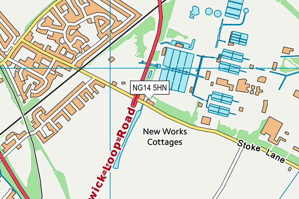 NG14 5HN map - OS VectorMap District (Ordnance Survey) NG14 5HN map - OS VectorMap District (Ordnance Survey)