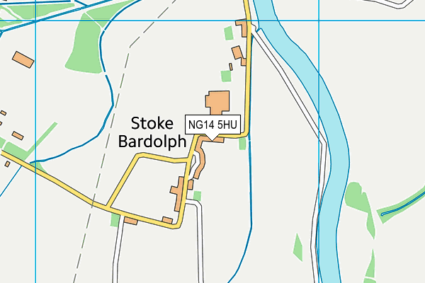 NG14 5HU map - OS VectorMap District (Ordnance Survey) NG14 5HU map - OS VectorMap District (Ordnance Survey)