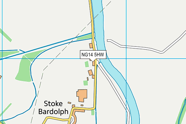 NG14 5HW map - OS VectorMap District (Ordnance Survey) NG14 5HW map - OS VectorMap District (Ordnance Survey)