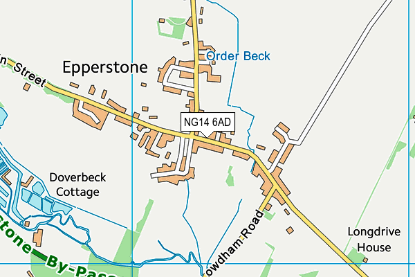 NG14 6AD map - OS VectorMap District (Ordnance Survey) NG14 6AD map - OS VectorMap District (Ordnance Survey)
