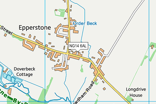 NG14 6AL map - OS VectorMap District (Ordnance Survey) NG14 6AL map - OS VectorMap District (Ordnance Survey)