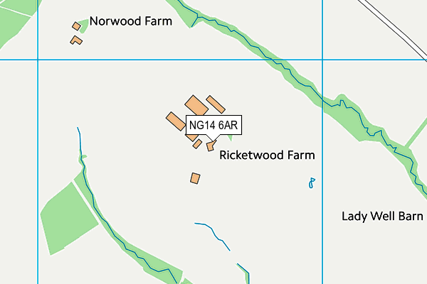 NG14 6AR map - OS VectorMap District (Ordnance Survey) NG14 6AR map - OS VectorMap District (Ordnance Survey)