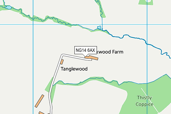 NG14 6AX map - OS VectorMap District (Ordnance Survey) NG14 6AX map - OS VectorMap District (Ordnance Survey)