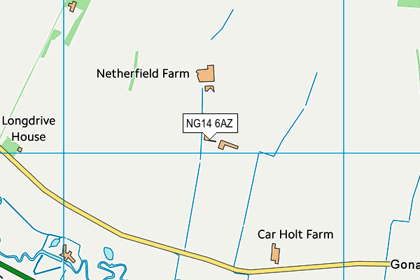 NG14 6AZ map - OS VectorMap District (Ordnance Survey) NG14 6AZ map - OS VectorMap District (Ordnance Survey)
