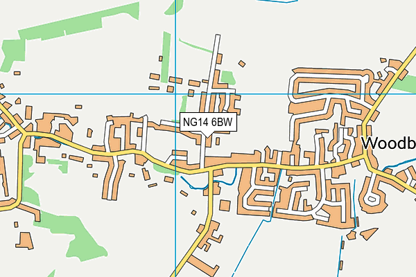 NG14 6BW map - OS VectorMap District (Ordnance Survey) NG14 6BW map - OS VectorMap District (Ordnance Survey)