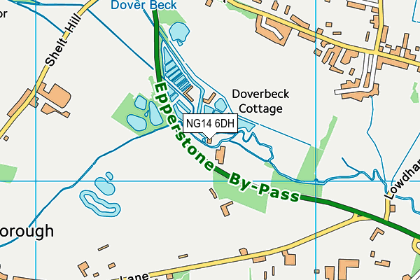 NG14 6DH map - OS VectorMap District (Ordnance Survey) NG14 6DH map - OS VectorMap District (Ordnance Survey)