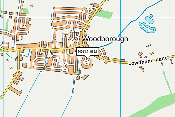 NG14 6DJ map - OS VectorMap District (Ordnance Survey) NG14 6DJ map - OS VectorMap District (Ordnance Survey)