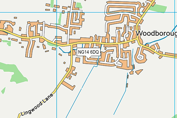 NG14 6DQ map - OS VectorMap District (Ordnance Survey) NG14 6DQ map - OS VectorMap District (Ordnance Survey)