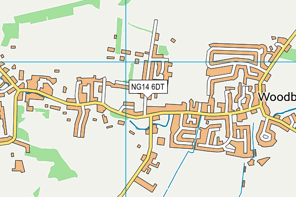 NG14 6DT map - OS VectorMap District (Ordnance Survey) NG14 6DT map - OS VectorMap District (Ordnance Survey)