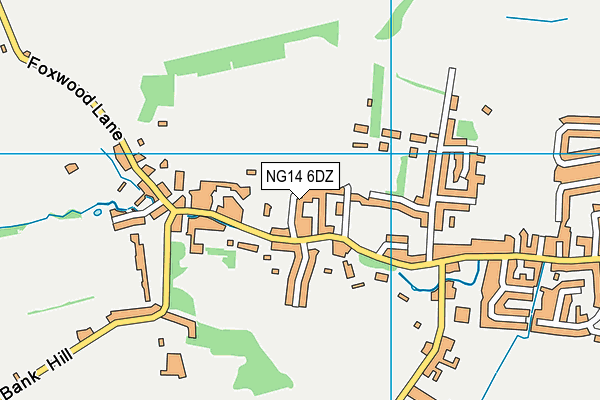 NG14 6DZ map - OS VectorMap District (Ordnance Survey) NG14 6DZ map - OS VectorMap District (Ordnance Survey)