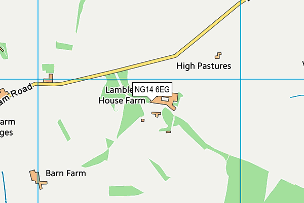 NG14 6EG map - OS VectorMap District (Ordnance Survey) NG14 6EG map - OS VectorMap District (Ordnance Survey)