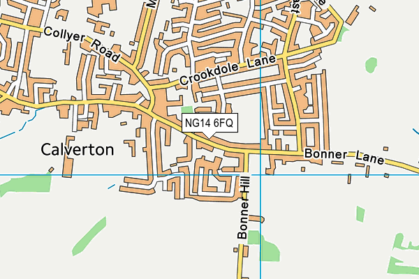 NG14 6FQ map - OS VectorMap District (Ordnance Survey) NG14 6FQ map - OS VectorMap District (Ordnance Survey)