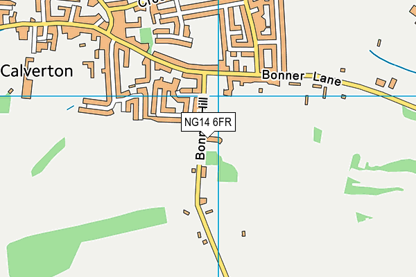 NG14 6FR map - OS VectorMap District (Ordnance Survey) NG14 6FR map - OS VectorMap District (Ordnance Survey)