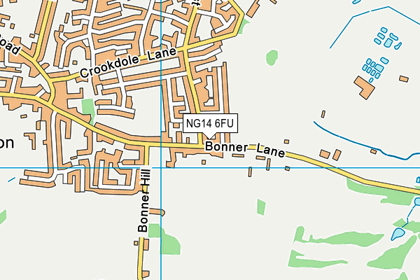 NG14 6FU map - OS VectorMap District (Ordnance Survey) NG14 6FU map - OS VectorMap District (Ordnance Survey)