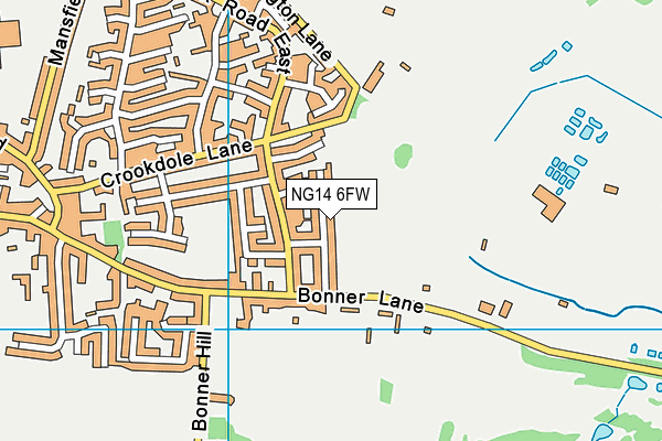 NG14 6FW map - OS VectorMap District (Ordnance Survey) NG14 6FW map - OS VectorMap District (Ordnance Survey)