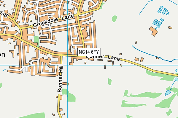NG14 6FY map - OS VectorMap District (Ordnance Survey) NG14 6FY map - OS VectorMap District (Ordnance Survey)