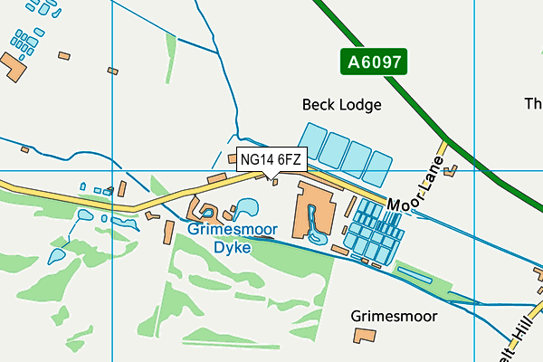 NG14 6FZ map - OS VectorMap District (Ordnance Survey) NG14 6FZ map - OS VectorMap District (Ordnance Survey)