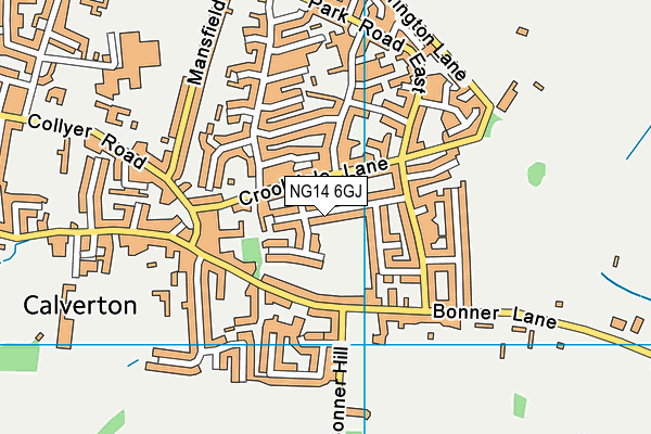 NG14 6GJ map - OS VectorMap District (Ordnance Survey) NG14 6GJ map - OS VectorMap District (Ordnance Survey)