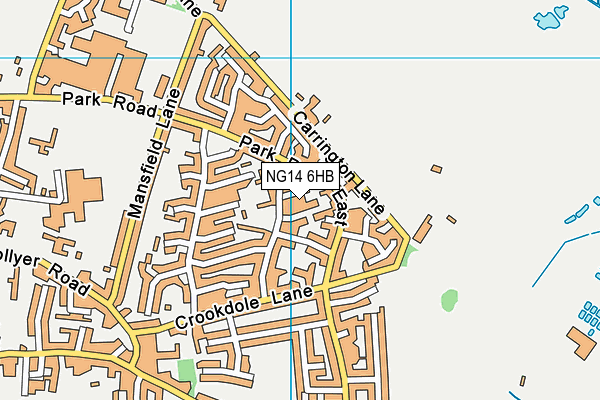 NG14 6HB map - OS VectorMap District (Ordnance Survey) NG14 6HB map - OS VectorMap District (Ordnance Survey)