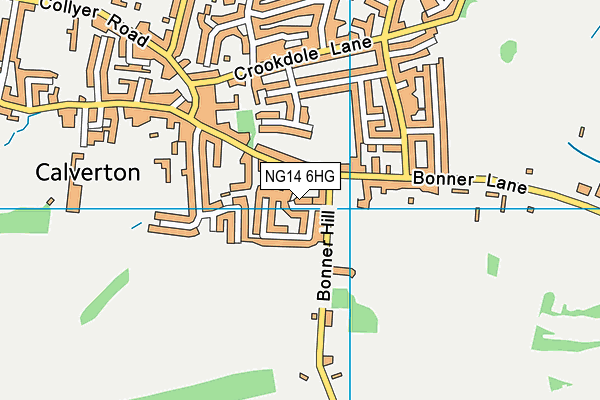 NG14 6HG map - OS VectorMap District (Ordnance Survey) NG14 6HG map - OS VectorMap District (Ordnance Survey)