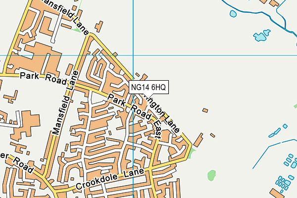 NG14 6HQ map - OS VectorMap District (Ordnance Survey) NG14 6HQ map - OS VectorMap District (Ordnance Survey)