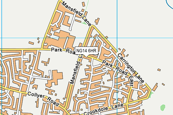 NG14 6HR map - OS VectorMap District (Ordnance Survey) NG14 6HR map - OS VectorMap District (Ordnance Survey)