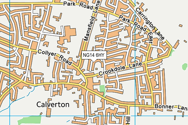NG14 6HY map - OS VectorMap District (Ordnance Survey) NG14 6HY map - OS VectorMap District (Ordnance Survey)