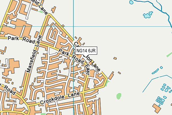 NG14 6JR map - OS VectorMap District (Ordnance Survey) NG14 6JR map - OS VectorMap District (Ordnance Survey)