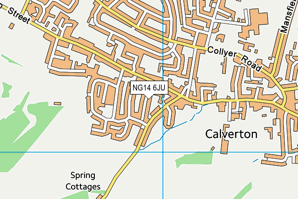 NG14 6JU map - OS VectorMap District (Ordnance Survey) NG14 6JU map - OS VectorMap District (Ordnance Survey)