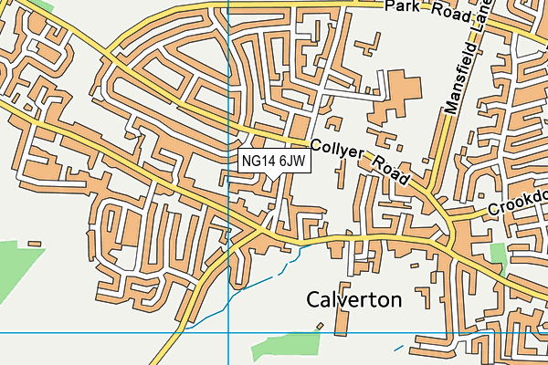NG14 6JW map - OS VectorMap District (Ordnance Survey) NG14 6JW map - OS VectorMap District (Ordnance Survey)